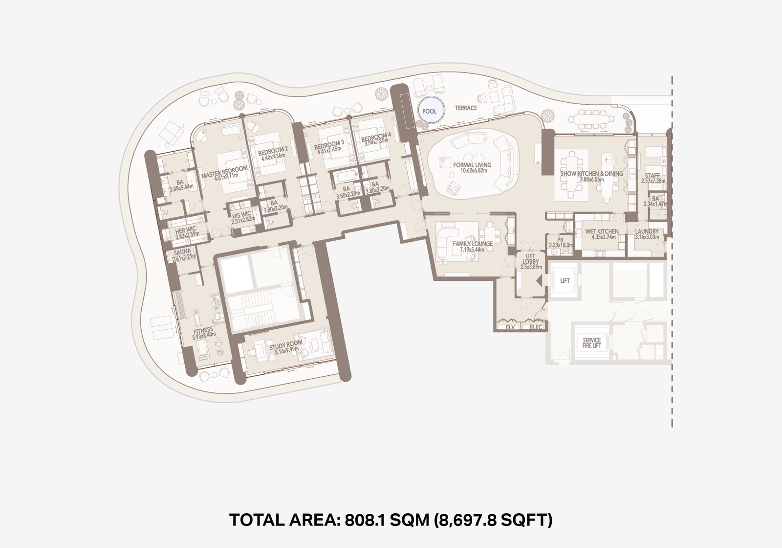 Jumeirah Asora Bay floor plan — Plan 1
